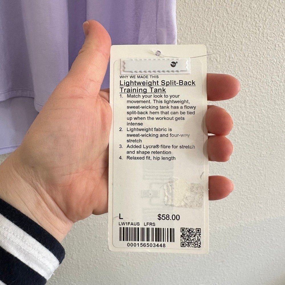 Lululemon Lightweight Split-Back Training Tank Li… - image 8